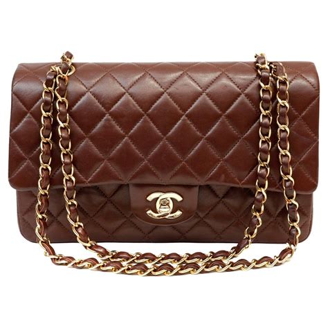 chanel tasche braun|chanel lambskin bag.